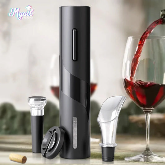 Uncork & Unwind: Electric Wine & Beer Opener with Foil Cutter