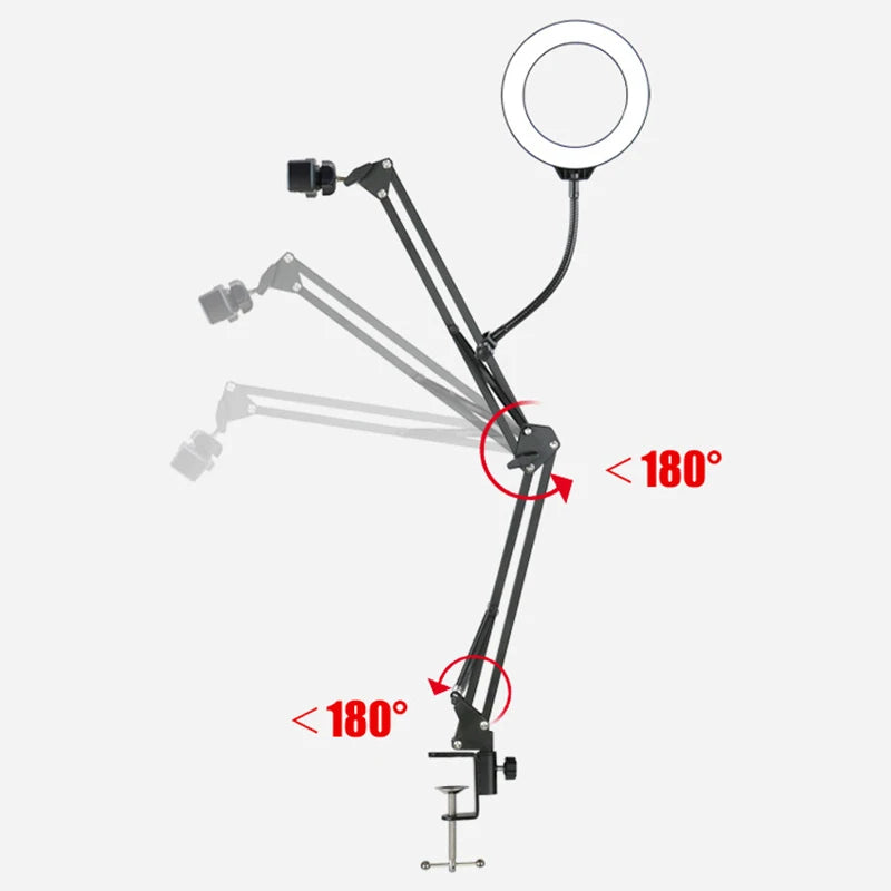 Vlogger's Vision: Overhead Tripod with Ring Light