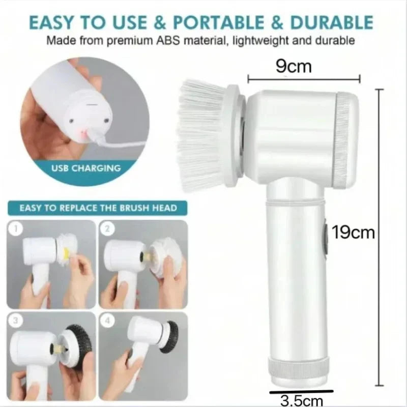 Xiaomi TurboClean Pro – Electric Bathroom Scrubber with Multi-Brush Technology