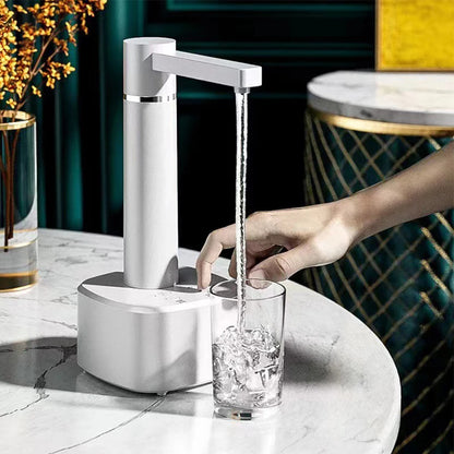 HydroFlow Pro: dispensador de agua eléctrico inteligente de 3 velocidades con carga USB y soporte 