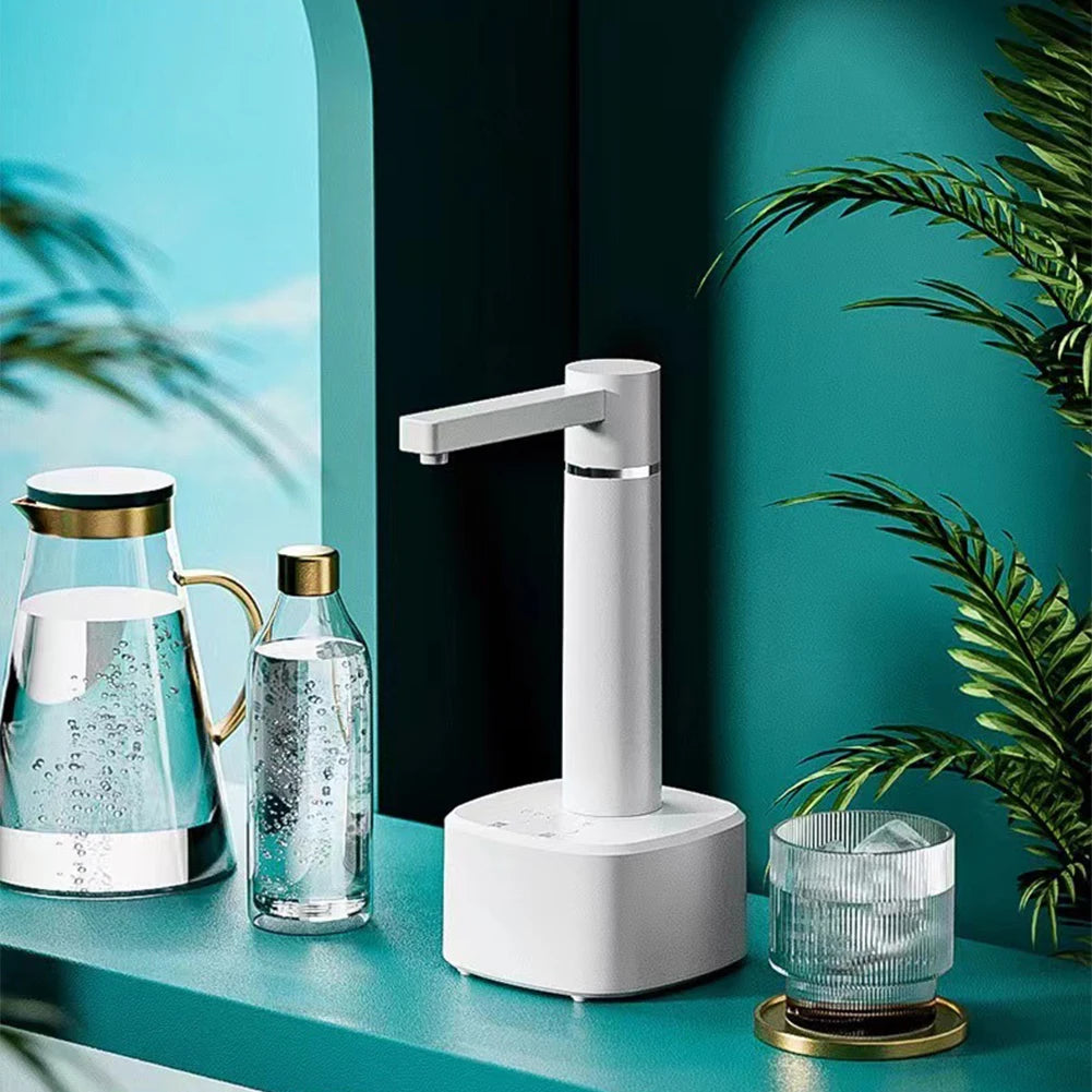 HydroFlow Pro: dispensador de agua eléctrico inteligente de 3 velocidades con carga USB y soporte 